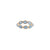 Tresor Collection - Multicolor Stones Marquise Ring Band In 18k Aquamarine