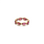 Multicolor Stones Marquise Ring Band In 18k Yellow Gold