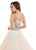 Lo'Adoro by Rachel Allan - M742 Beaded Bodice Tulle Wedding Gown In White and Pink