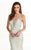 Lo'Adoro by Rachel Allan - M743 Bedazzled Deep Sweetheart Mermaid Gown In White and Neutral