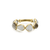 Tresor Collection - Rainbow Moonstone Pear Cab.Ring in 18k YG