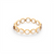Tresor Collection - Rainbow Moonstone Round Eternity Ring  in 18k Yellow Gold