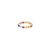 Multicolor Stoes Round Ring in 18k YG