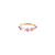 Pink Tourmaline & Rainbow Moonstone Ring in 18k YG