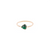 Tsavorite H/S Ring in 18k YG