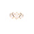 Tresor Collection - Rainbow Moonstone Square Ring Band in 18k Yellow Gold