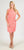 Madison Leigh - 1708201M Lace Bateau Sheath Dress in Pink