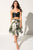 GAZA PALM Asymmetric Silk Skirt | GAZA Jupe asymétrique palm en soie