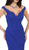 Off Shoulder Long Sheath Evening Gown