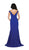May Queen - MQ1489 Off Shoulder Long Sheath Evening Gown
