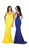 May Queen - MQ1489 Off Shoulder Long Sheath Evening Gown