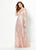 Montage by Mon Cheri - 219976W Embroidered Illusion Bateau A-line Gown In Pink