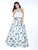Evenings by Mon Cheri - MCE21638 Dress in White and Multicolor