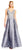 Aidan Mattox MD1E201384 Floral Sleeveless V-Neck Jacquard Ballgown - 1 pc Silver in size 10 Available