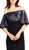 Aidan Mattox - MD1E201467 Sequined Off-Shoulder Cocktail Dress In Gray and Black