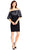 Aidan Mattox - MD1E201467 Sequined Off-Shoulder Cocktail Dress In Gray and Black