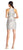 Aidan Mattox - MD1E202401 Bedazzled Halter Cocktail Dress In Neutral