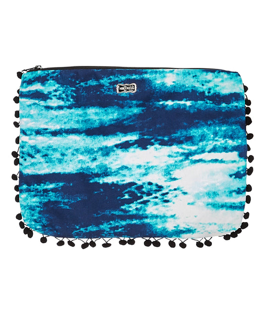 Medium Bikini Bag - Teal Tye Dye