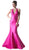 Cinderella Divine - Sleeveless V-neck Ruffled Mermaid Dress