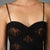 JS Collection - 858970 Criss Cross Mesh Metallic Evening Dress in Black