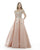 Morrell Maxie - 15822 Off-Shoulder Embroidered Applique Ballgown in Pink