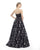 Morrell Maxie - 15827 Lace Embellished Sweetheart Ballgown in Black