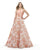 Morrell Maxie - 15843 Sleeveless Mikado Floral Ballgown in Orange