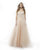 Morrell Maxie - 15849 Beaded Strapless Sweetheart Gown in Neutral and Pink