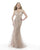 Morrell Maxie - 15874 Cap Sleeve Illusion Mermaid Gown in Pink