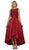 High Low Illusion Jewel A-line Evening Dress