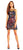 Aidan Mattox - MN1E201314 Lace Embroided Illusion Jewel Cocktail Dress In Black and Multi-Color