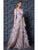MNM Couture - K3615 Embellished Deep V-neck A-line Dress In Purple
