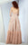 MNM COUTURE - G0856 Fringe Semi-Sweetheart A-line Dress In Pink