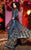 MNM COUTURE - 2480 High Neck Long Sleeves Evening Gown with Overskirt In Multi-Color