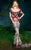 MNM COUTURE - 2494 Sequin Embellished Sheath Evening Gown In Red