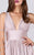 MNM COUTURE - L0051 Plunging V-Neck A-Line Evening Dress In Pink