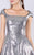 MNM COUTURE - M0052 Ombre Sequined A-line Dress In Silver