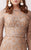 MNM COUTURE - N0269 Sequin Embellished Long Sleeves Gown In Gold
