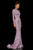 Sherri Hill - 52916 Beaded Long Sleeve Sexy Open Back Dress In Purple