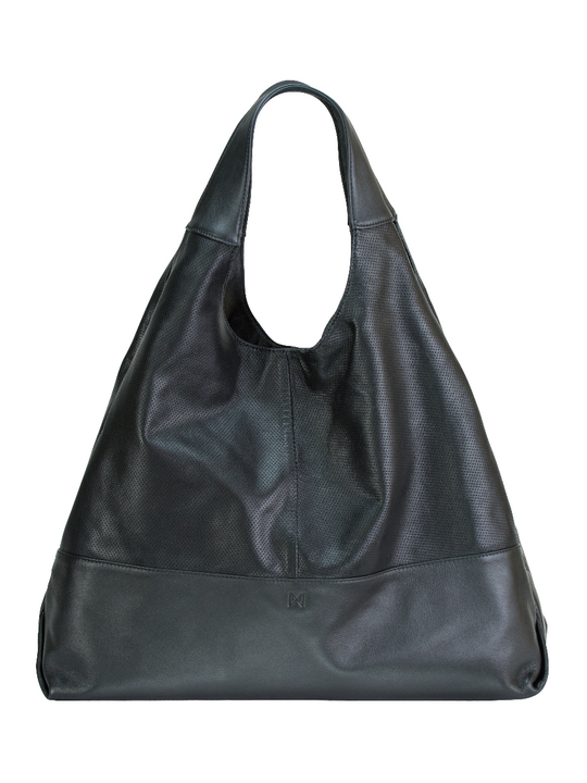 HALCYON triangle tote Black / Genuine Leather