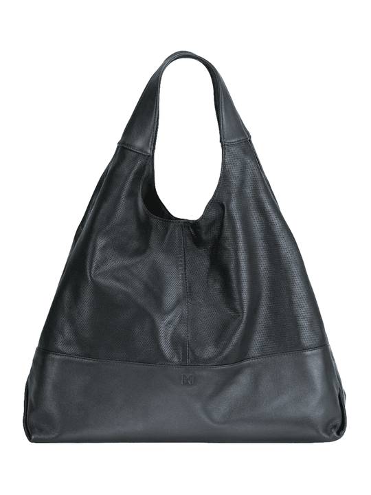 MOFE Handbags -  HALCYON triangle tote Black / Genuine Leather