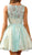May Queen - Lace Illusion Jewel A-line Cocktail Dress