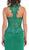 Scalloped V-neck Sheath Evening Dress