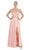 One Shoulder Strap Sequined Formal Dress with High Front Slit