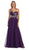 One Shoulder Strap Sequined Formal Dress with High Front Slit