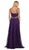One Shoulder Strap Sequined Formal Dress with High Front Slit