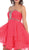 Sassy Strapless Sequined Cocktail Dress