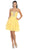 Sassy Strapless Sequined Cocktail Dress