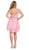 May Queen - Sassy Strapless Sequined Cocktail Dress
