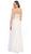 Floral Applique Chiffon Evening Dress